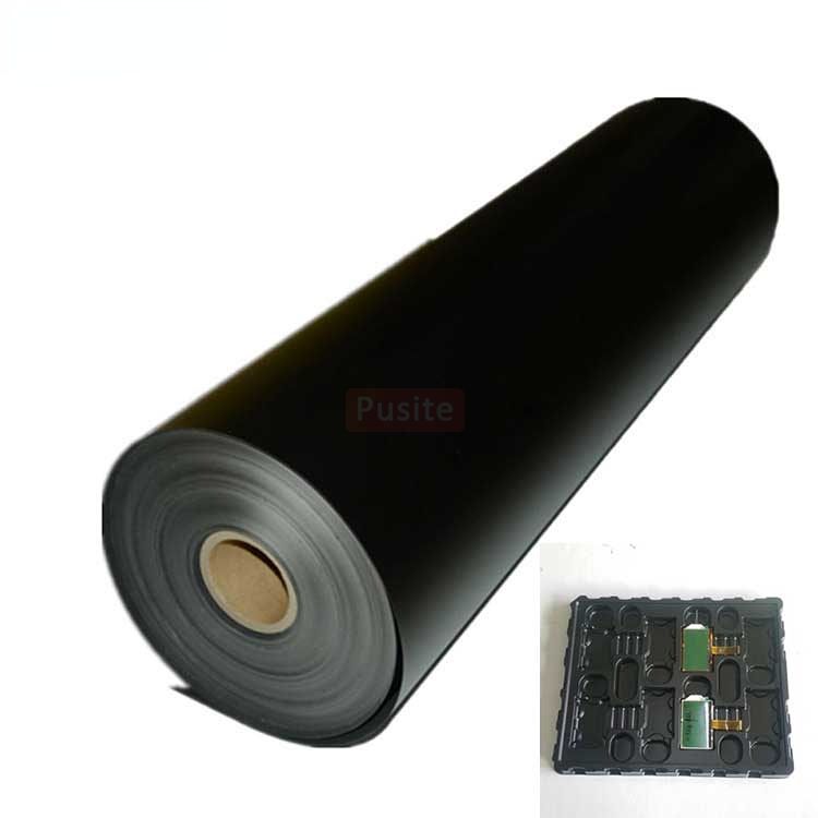Surface conductive PS plastic roll for thermoforming electronical tray