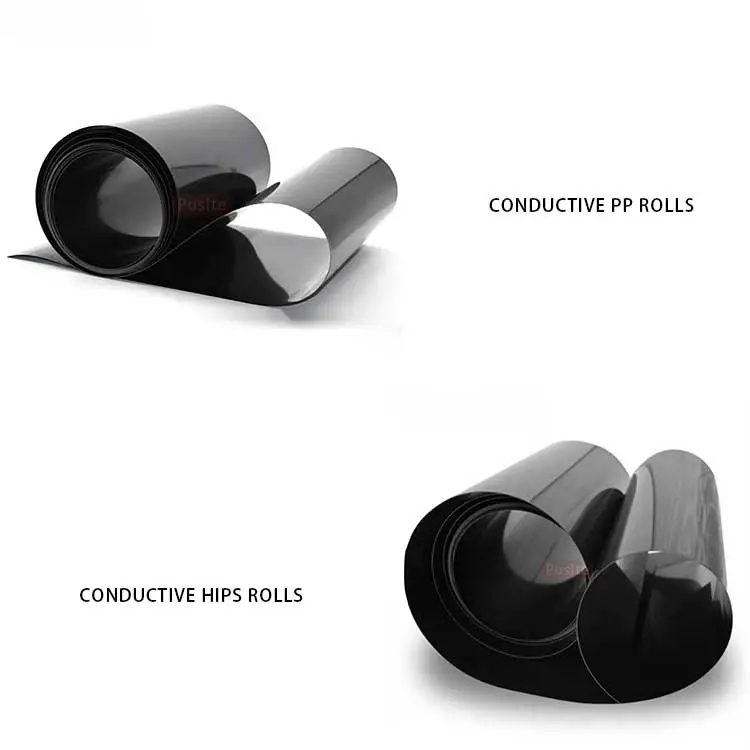 Conductive PP rolls and conductive HIPS rolls